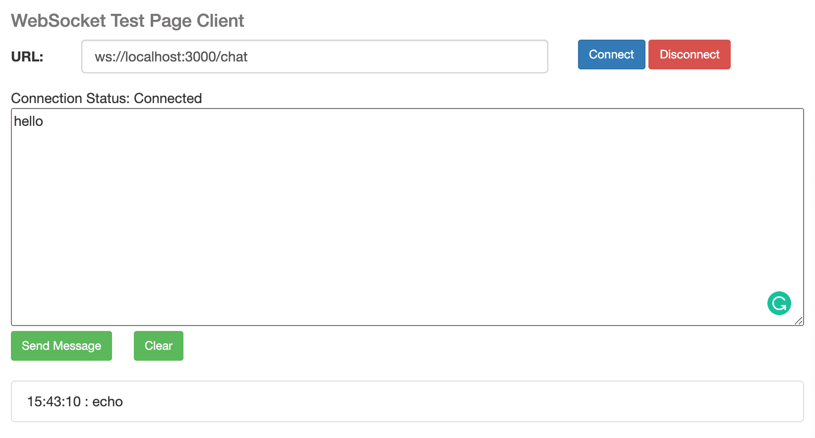 Fastify WebSocket React Chat